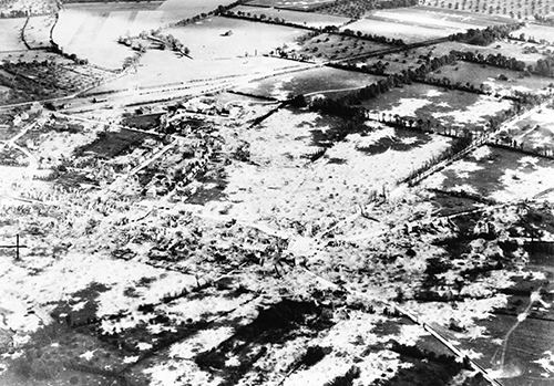 Villers-Bocage bombed flat
