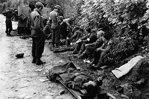 The regimental aid post of the 9th DLI