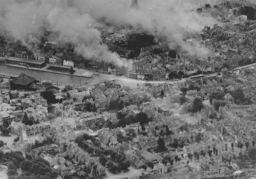 Aerial photo of Caen