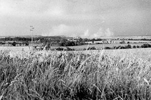 RAF bomb Caen.