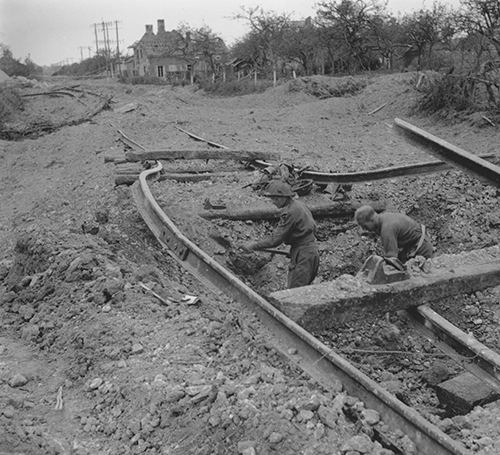 The effects of the heavy bombing raid on Sannerville