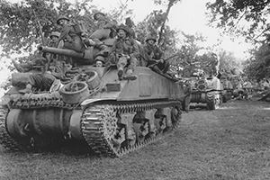 Sherman tanks of the Staffordshire Yeomanry