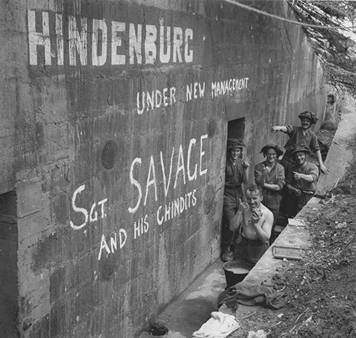 Troops from I Corps relaxing