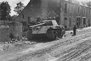 Destroyed Panther tank