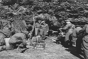 Operations Room of the 7th Canadian Infantry Brigade