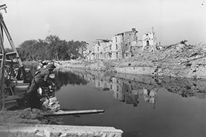 Ruins of the Hamelin barracks.
