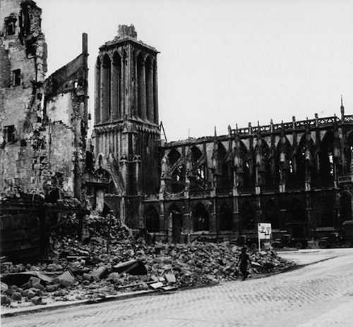 The church of St-Pierre in central Caen
