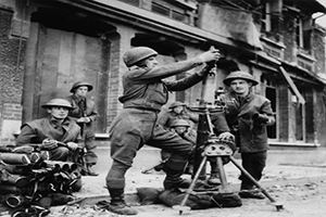 A mortar platoon of the Kings Own Scottish Borderers