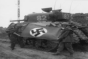Sherman tank crewmen