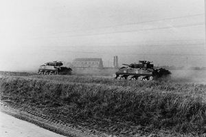 Sherman tanks of 23rd Hussars