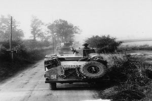 A Morris light reconnaissance car