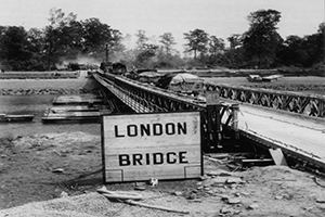 Transport crossing into the Orne bridgehead