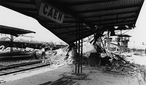 French railway center of Caen