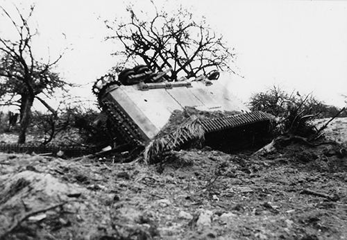 One of the tanks of Panzer-Regiment 22