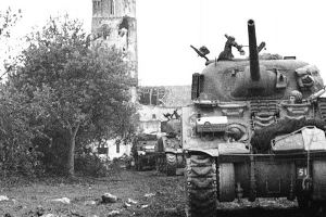 Sherman tank of 23rd Hussars