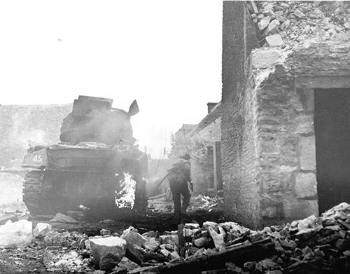 An infantryman of the Argylls of Canada