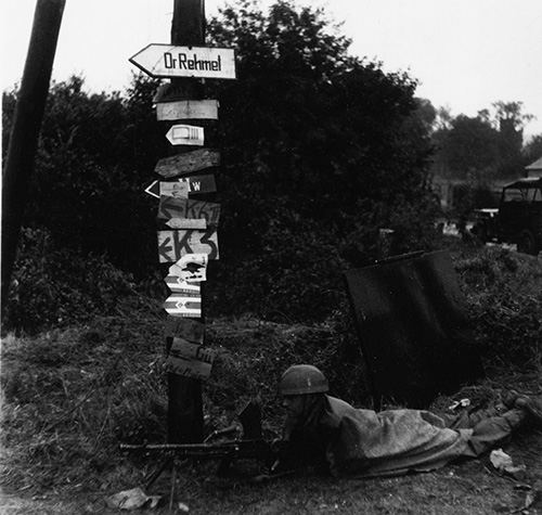 Bren-gunner near Trun