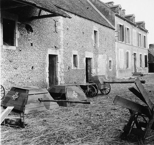 German dummy tank turrets