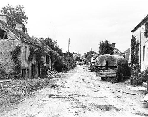 Damage to St-Lambert-sur-Dive