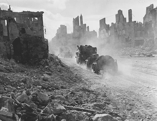 A convoy from a Canadian field artillery