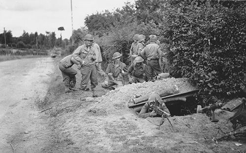 British and American troops