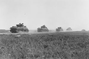 4th Canadian Armoured Division Shermans