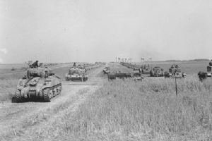 Browse Sherman and Cromwell tanks of the 1st Polish Armoured Division