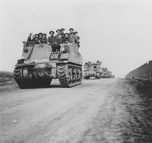 Priest carriers transport 1st Black Watch