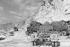 Abandoned German vehicles Haut Mesnil quarry