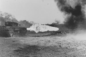 Crocodile flame-throwing tank
