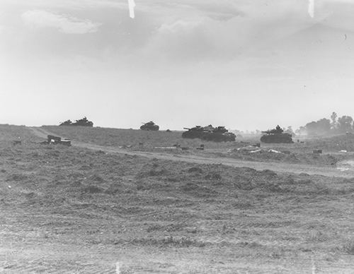 Sherman tanks from 4th Canadian Armoured Division
