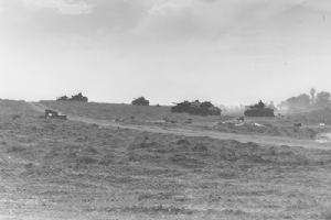 Sherman tanks from 4th Canadian Armoured Division