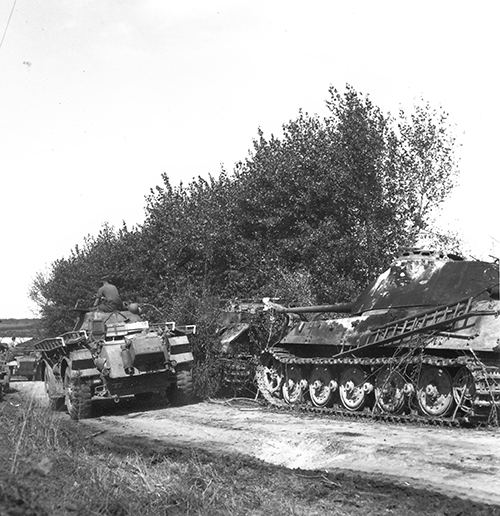 Burned out Tiger II