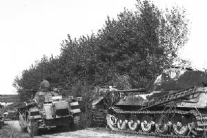 Burned out Tiger II