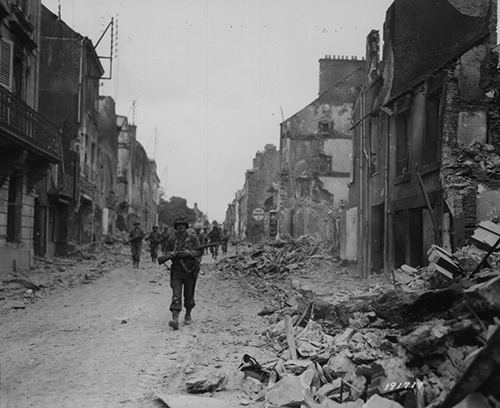 Advance guard of US 29th Infantry Division