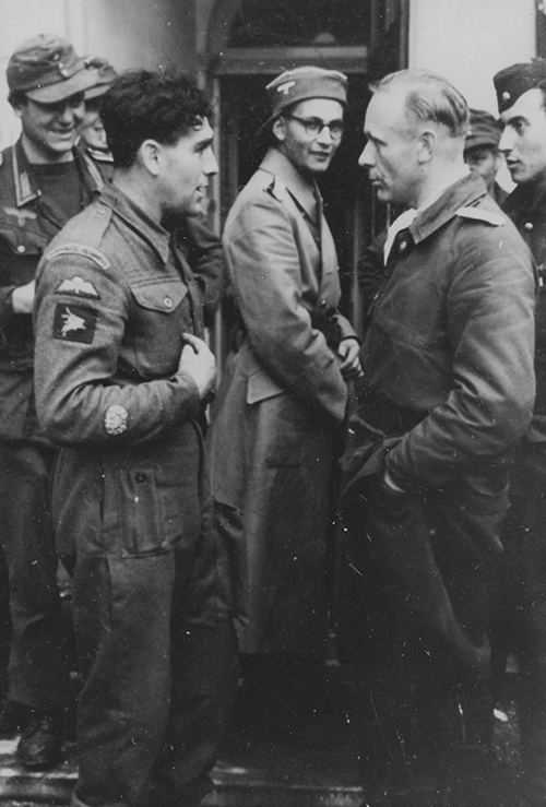 Captured British paratrooper Dave Morris