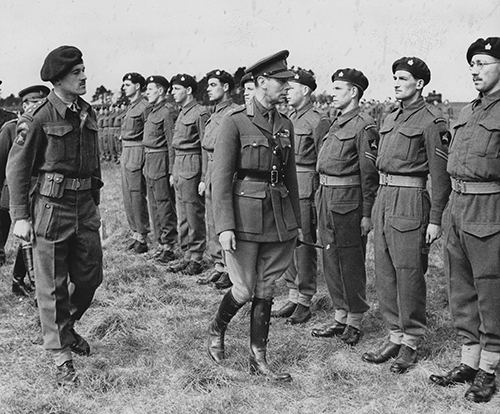 King George VI on Salisbury Plain