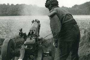 Airborne troops engage the enemy