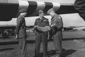 Air Chief Marshal Sir Arthur W Tedder and Lieutenant General F A M Browning (CH 13856)