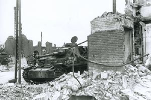 A disabled tank