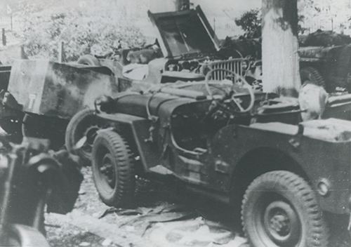 Destroyed Jeep