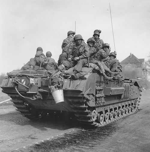 A Churchill tank of 6th Guards Tank Brigade