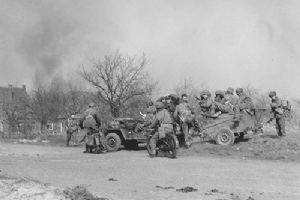 Airborne troops in Hamminkeln.