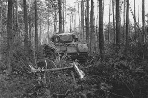 A Churchill tank from 147th Hampshire Regiment