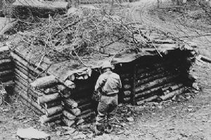 A German infantry unit command post