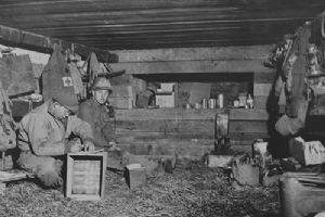 American troops make themselves at home
