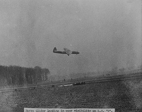 Horsa Glider landing in poor visibility