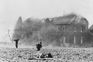 A German surrenders