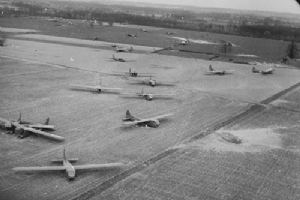 Aerial view of American gliders