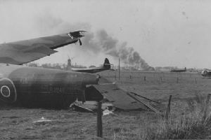 Gliders in a field outside Hamminkeln